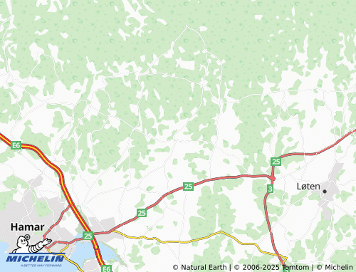 MICHELIN Vangsås map - ViaMichelin