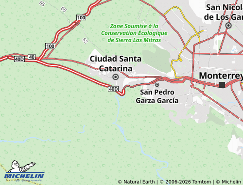 MICHELIN Misión de La Huasteca map - ViaMichelin