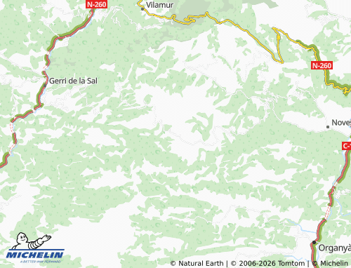MICHELIN Taús map - ViaMichelin