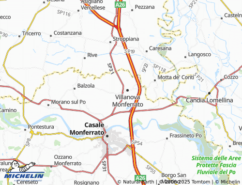 Mapa MICHELIN Torrino - ViaMichelin