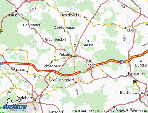MICHELIN Pulsnitz map - ViaMichelin