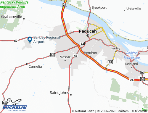 Carte MICHELIN Lone Oak - ViaMichelin