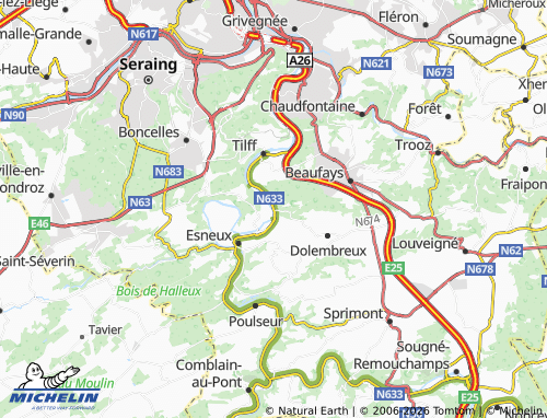 Kaart MICHELIN Méry - ViaMichelin