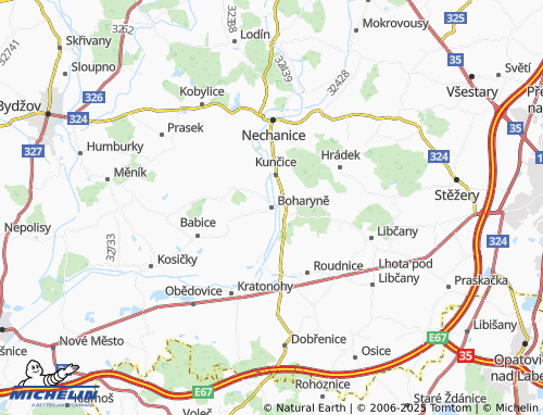 Mappa MICHELIN Boharyně - ViaMichelin
