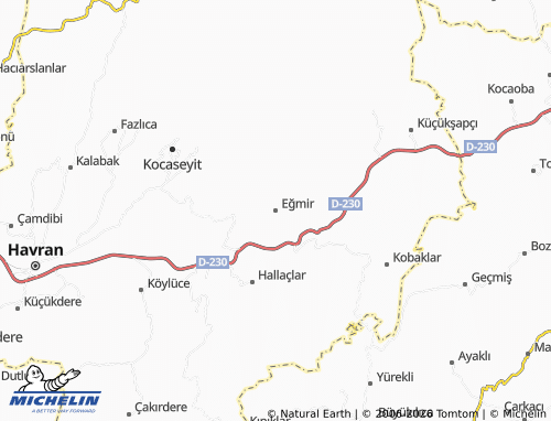 Mappa MICHELIN Eğmir - ViaMichelin