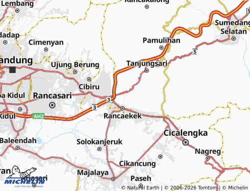 MICHELIN-Landkarte Cikeruh - ViaMichelin