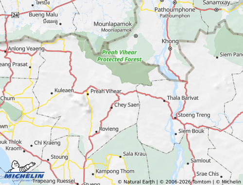 MICHELIN Chhaeb map - ViaMichelin
