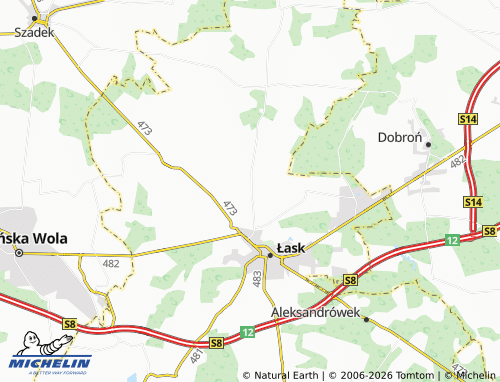 MICHELIN Wydrzyn map - ViaMichelin