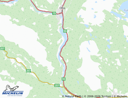MICHELIN Sandbumoen map - ViaMichelin