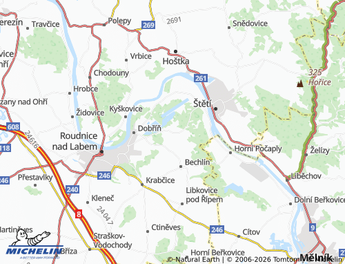 Mappa MICHELIN Předonín - ViaMichelin