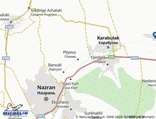MICHELIN-Landkarte Pliyevo - ViaMichelin