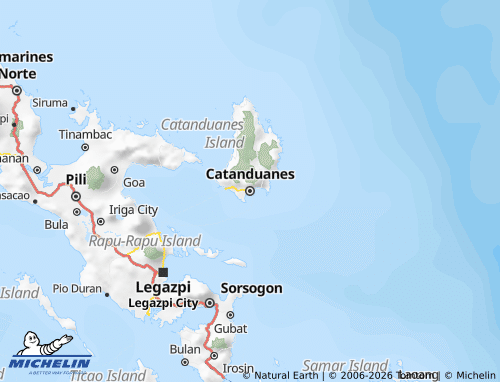 MICHELIN Catanduanes map - ViaMichelin