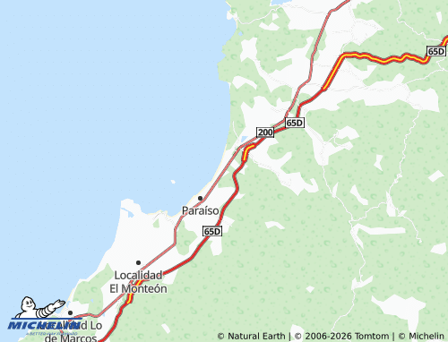 Mappa MICHELIN Localidad Paraíso Escondido - ViaMichelin