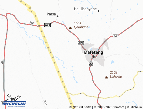 MICHELIN Ha Motanyane map - ViaMichelin