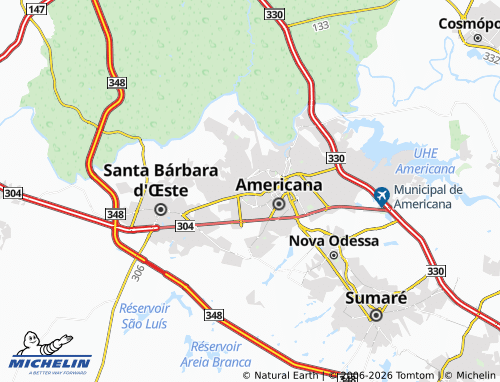 Mapa MICHELIN Vila Omar - ViaMichelin