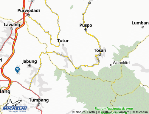 MICHELIN Andono Sari map - ViaMichelin