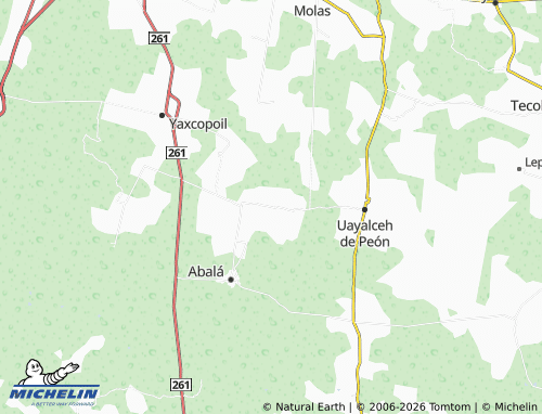 Mapa MICHELIN Temozón Sur - ViaMichelin