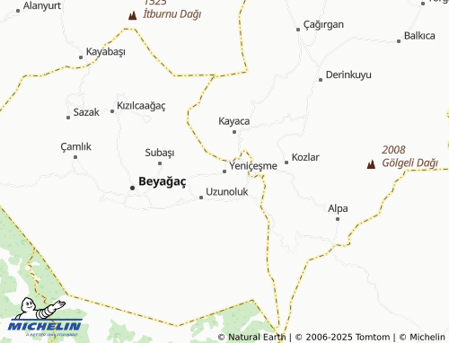 MICHELIN Yeniçeşme map - ViaMichelin