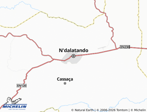 Mapa MICHELIN N'dalatando - ViaMichelin