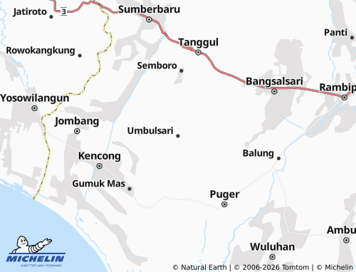 Carte MICHELIN Umbulsari - ViaMichelin