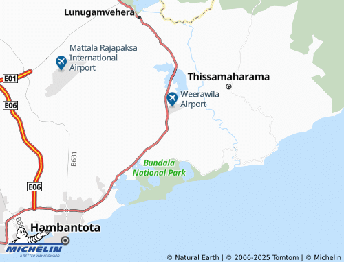 MICHELIN Thissapura map - ViaMichelin