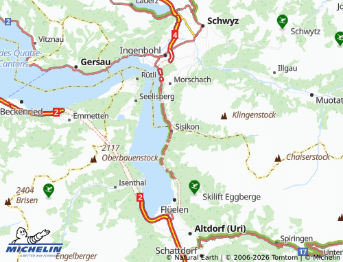 Carte MICHELIN Sisikon - ViaMichelin