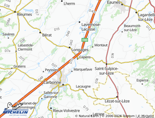 Mapa MICHELIN Capens - ViaMichelin