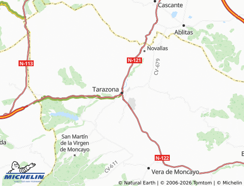 MICHELIN Tarazona map - ViaMichelin