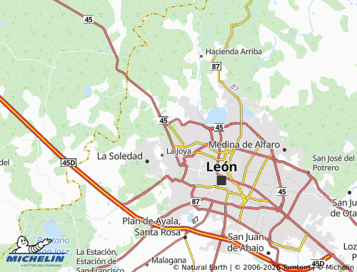 Kaart MICHELIN Leonor - ViaMichelin