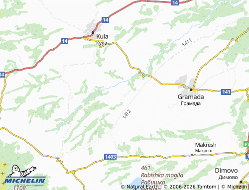 MICHELIN-Landkarte Brankovtsi - ViaMichelin