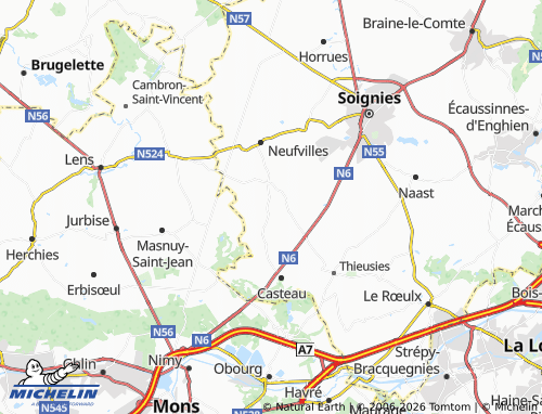 MICHELIN La Cage map - ViaMichelin