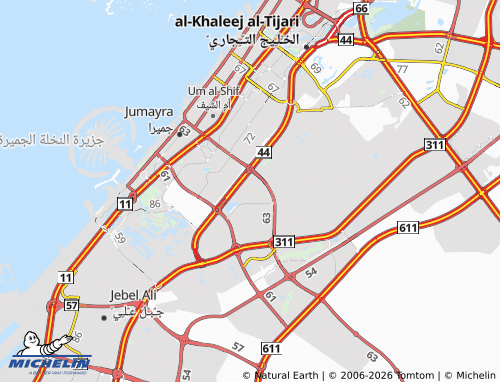 MICHELIN Al Barsha South First map - ViaMichelin