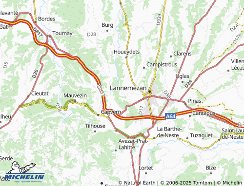 MICHELIN Lagrange map - ViaMichelin
