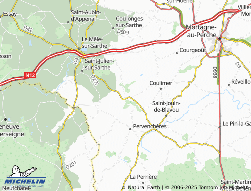 MICHELIN Saint-Quentin-de-Blavou map - ViaMichelin