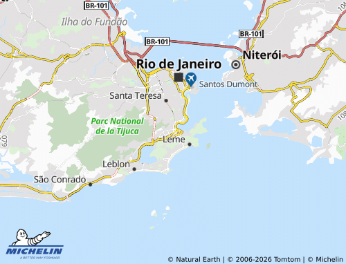 Mapa MICHELIN Botafogo - ViaMichelin