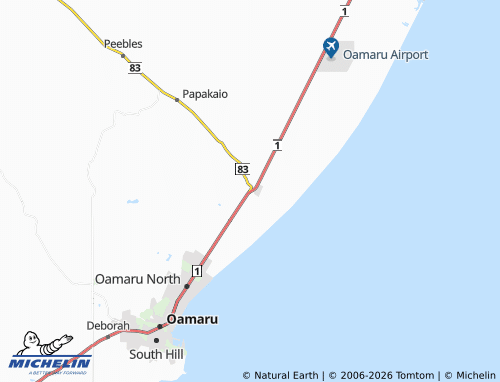 Mapa MICHELIN Pukeuri - ViaMichelin