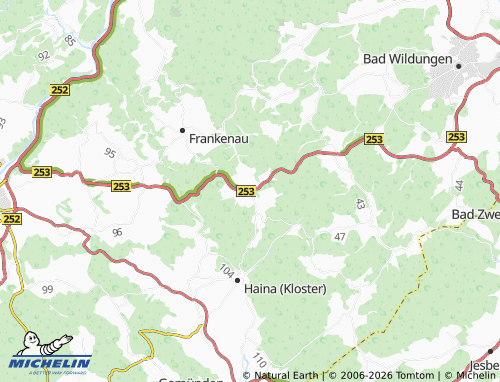 MICHELIN-Landkarte Löhlbach - ViaMichelin