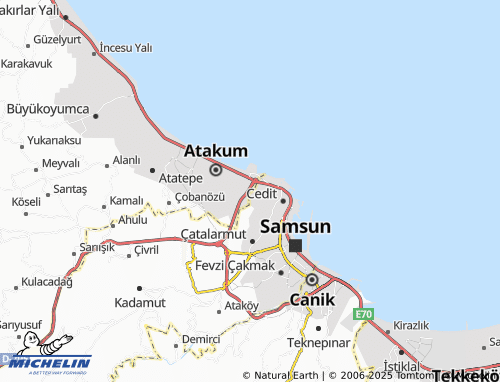 MICHELIN Yeşildere map - ViaMichelin