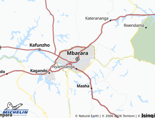 MICHELIN Mbarara map - ViaMichelin