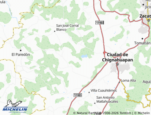 Mappa MICHELIN Ajolotla - ViaMichelin