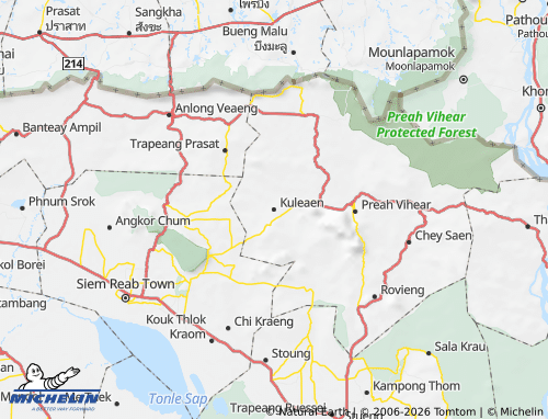 MICHELIN Kuleaen map - ViaMichelin