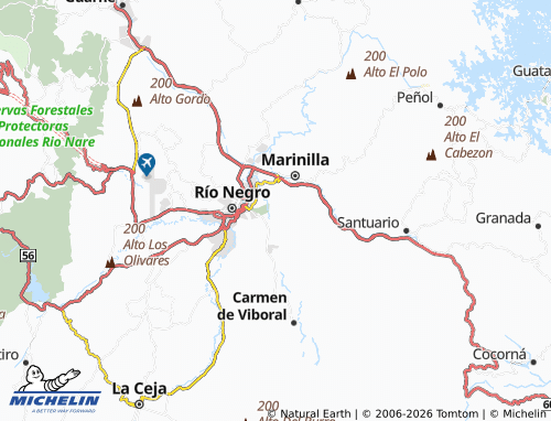 Mapa MICHELIN Cimarronas - ViaMichelin