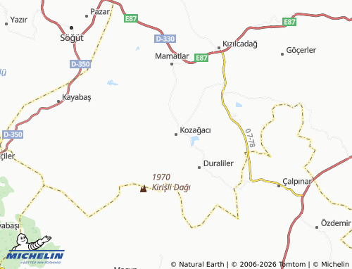 MICHELIN Kozağacı map - ViaMichelin