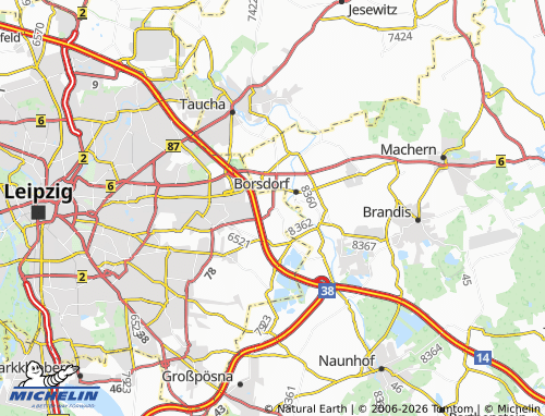 MICHELIN Althen-Kleinpösna map - ViaMichelin