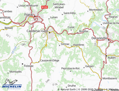 MICHELIN-Landkarte Sonnac - ViaMichelin