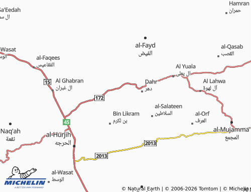 MICHELIN-Landkarte al-Hadheerah - ViaMichelin
