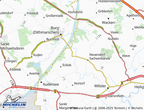 MICHELIN Aebtissinwisch map - ViaMichelin