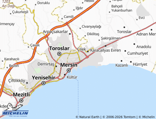 Mappa MICHELIN Müfide İlhan - ViaMichelin