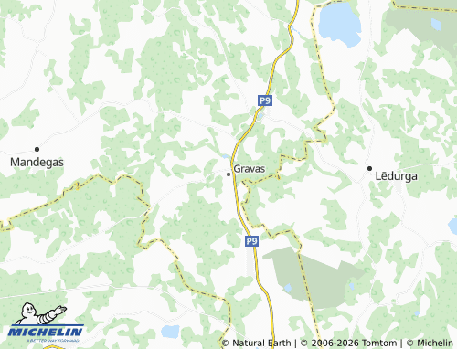 Mapa MICHELIN Gravas - ViaMichelin