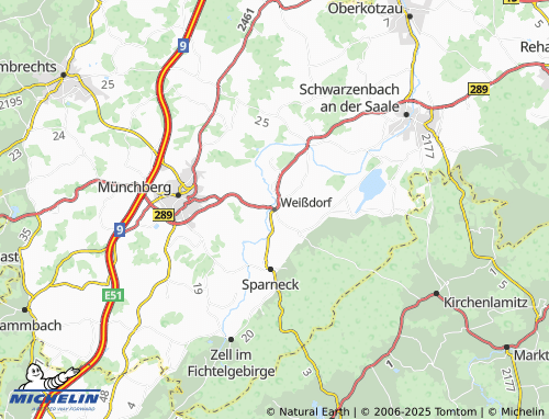 MICHELIN Weißdorf map - ViaMichelin